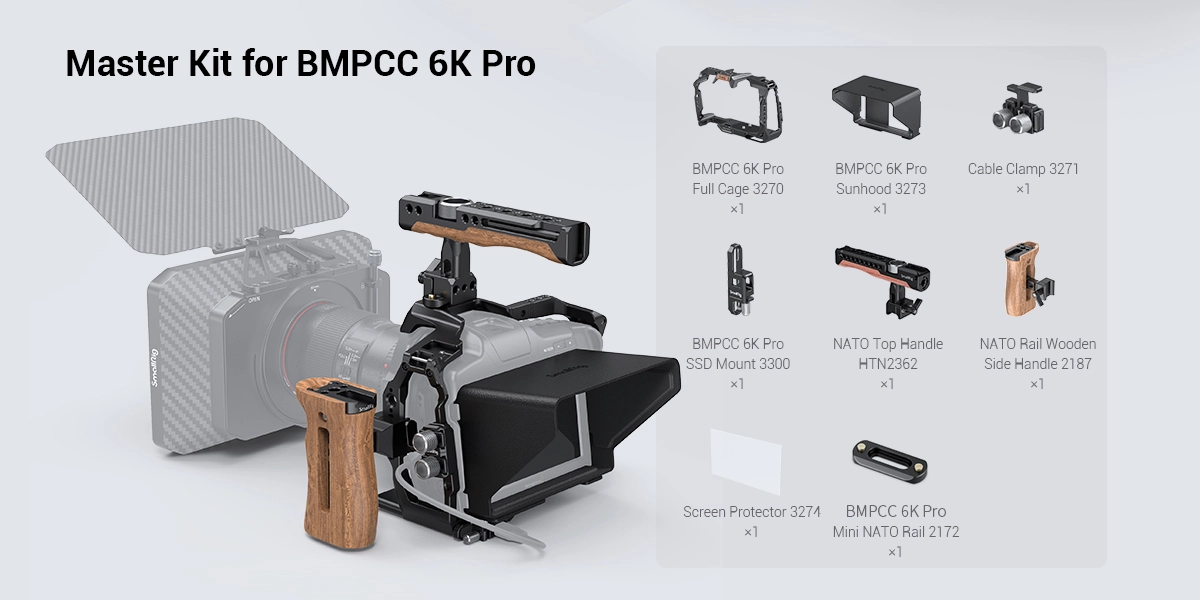 SmallRig Professional Accessory Kit for BMPCC 6K Pro / 6K G2 ...