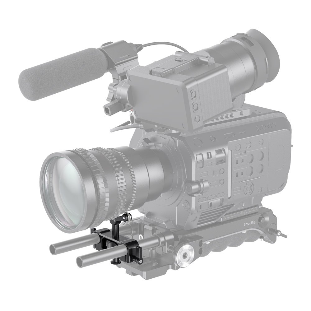 SMALLRIG Universal 15mm LWS Rod Mount Lens Support Bracket Height Adjustable for DSLR Camera Shoulder Rig 2727 