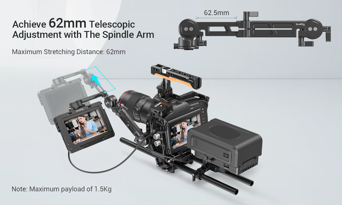 SmallRig Adjustable EVF Mount with NATO Clamp MD3507